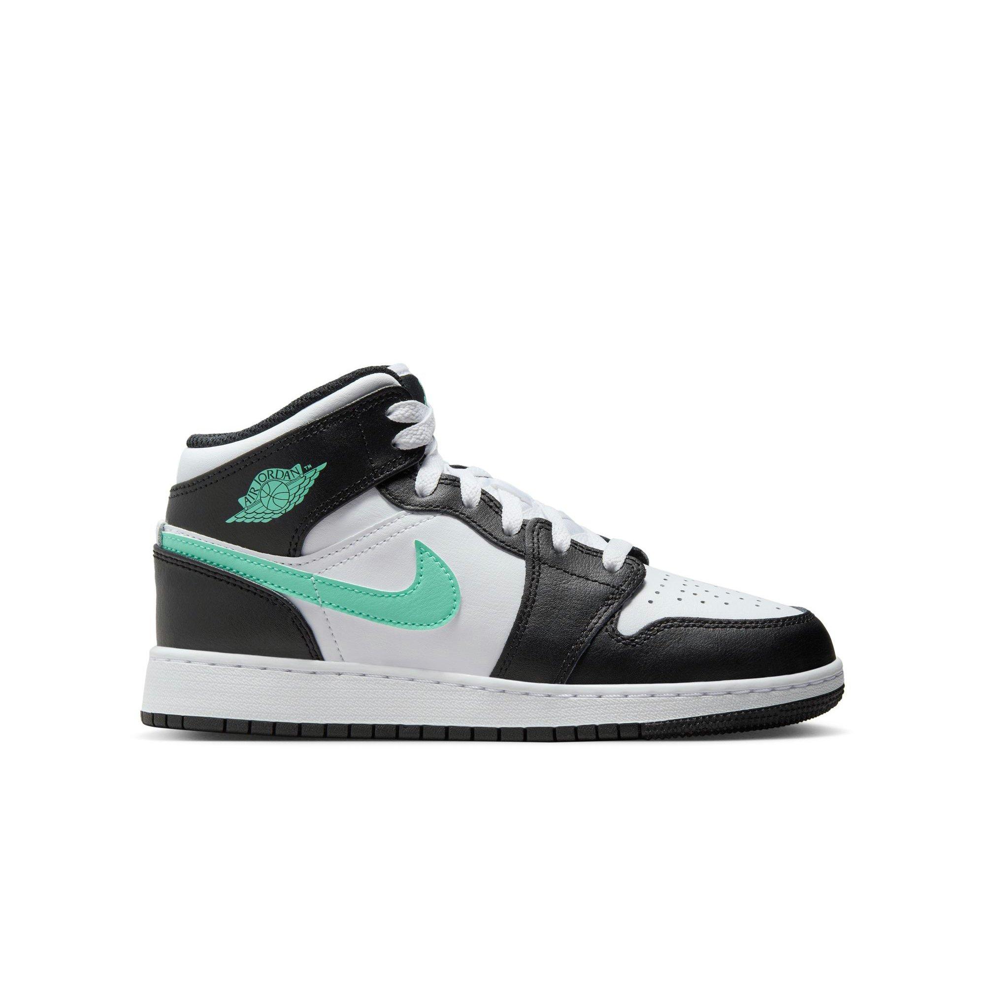 Air Jordan 1 Mid Green Glow Shoes